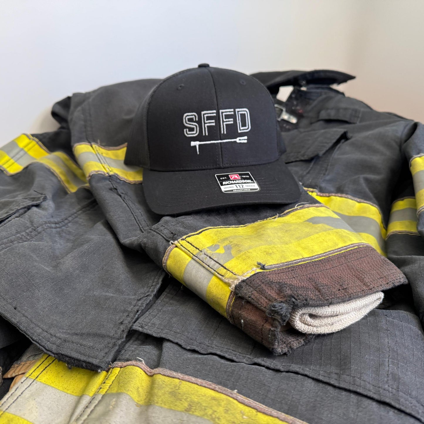 Custom Fire Department Hat (Initials & Halligan)