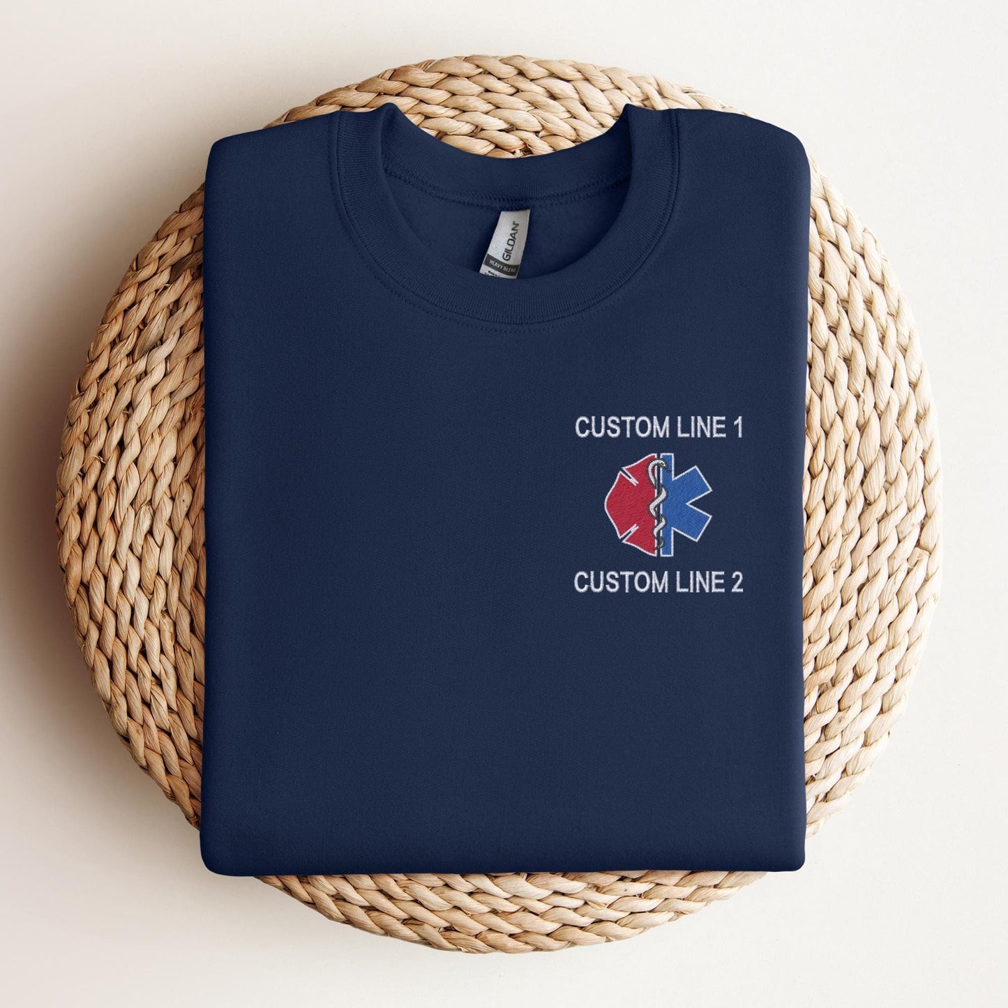 Custom First Responder Sweatshirt (Maltese and Star of Life)