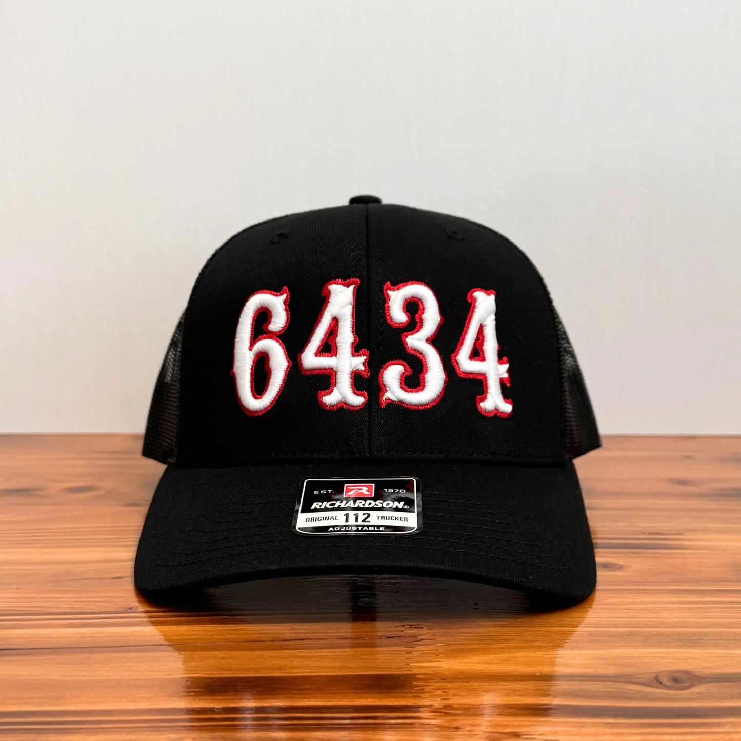 Puff Embroidery Firefighter Hat Front