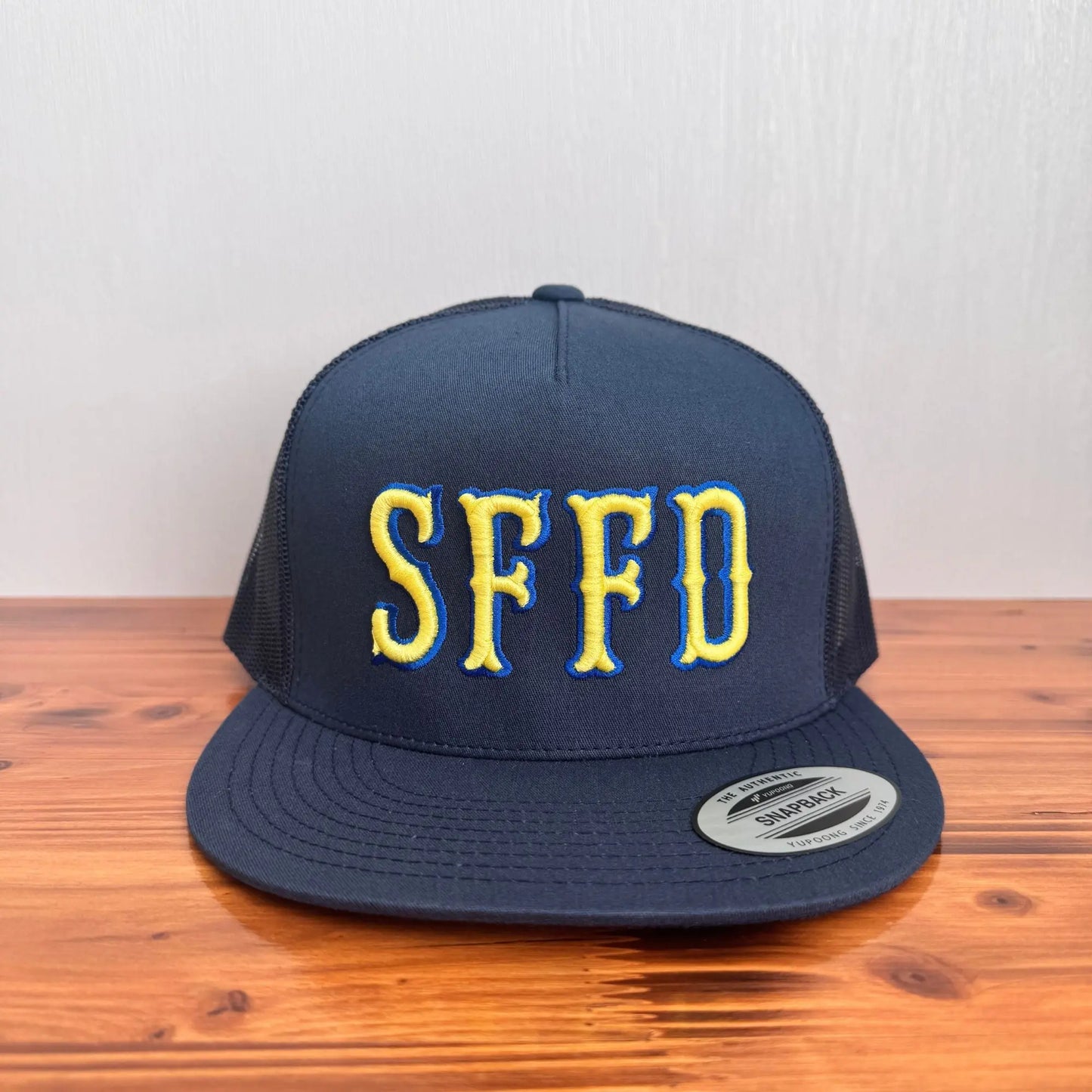 3D Puff Embroidery Firefighter Hat Front