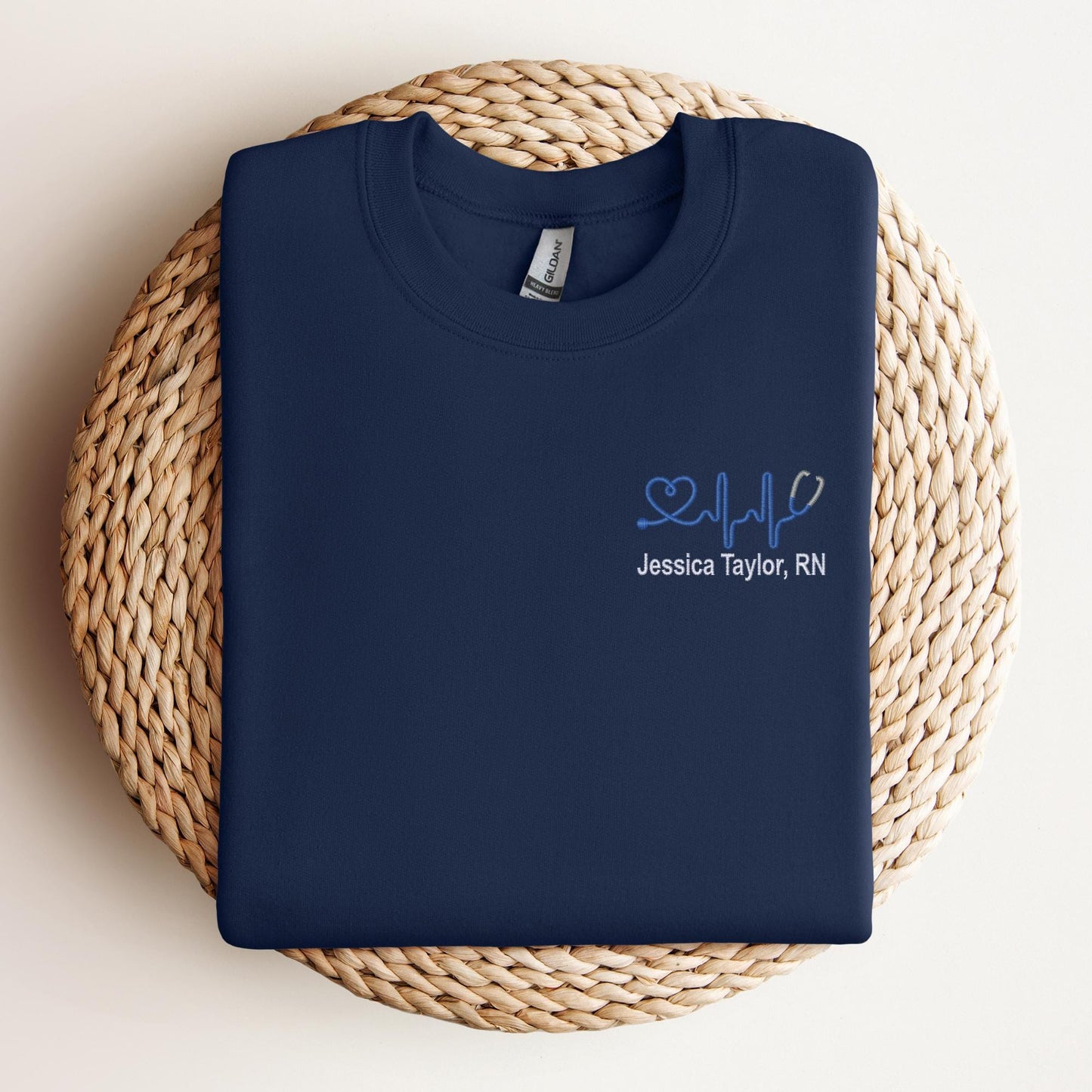 Custom Healthcare Sweatshirt (EKG Line)