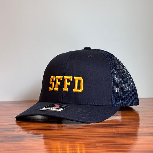 Custom Fire Department Initials Hat – 3D Puff Embroidered Cap