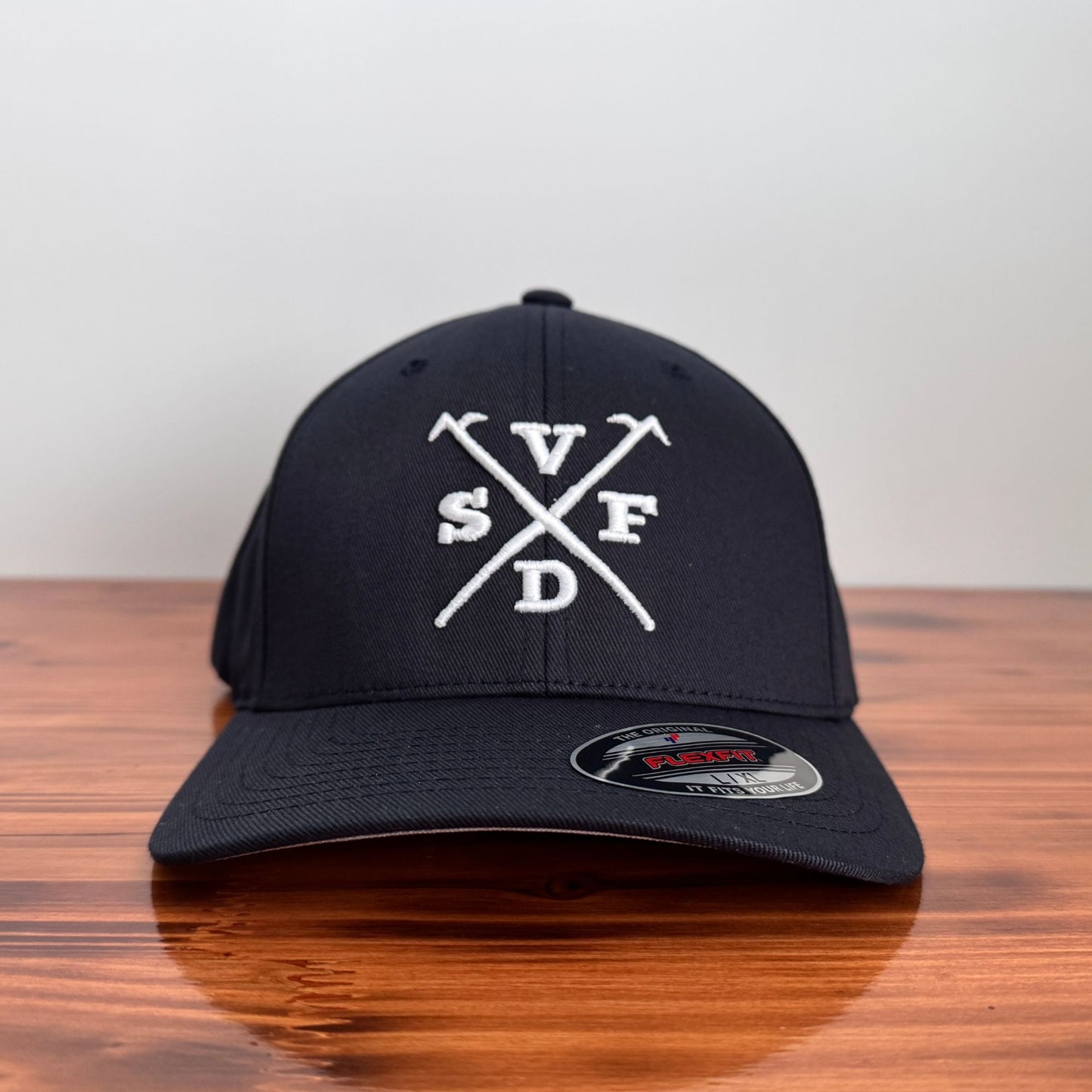 Custom Firefighter Hat (3D Puff Initials & Crossed Tools)