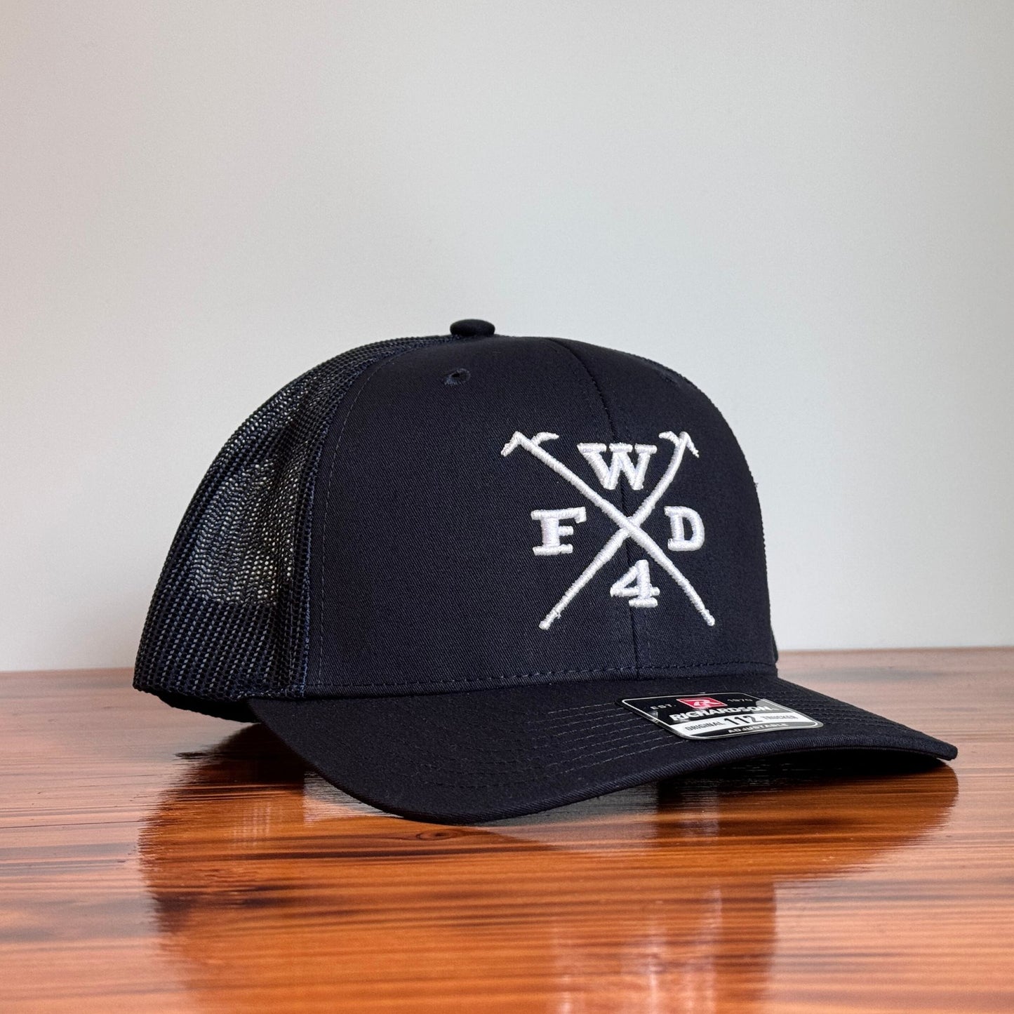 Custom Firefighter Hat (3D Puff Initials & Crossed Tools)
