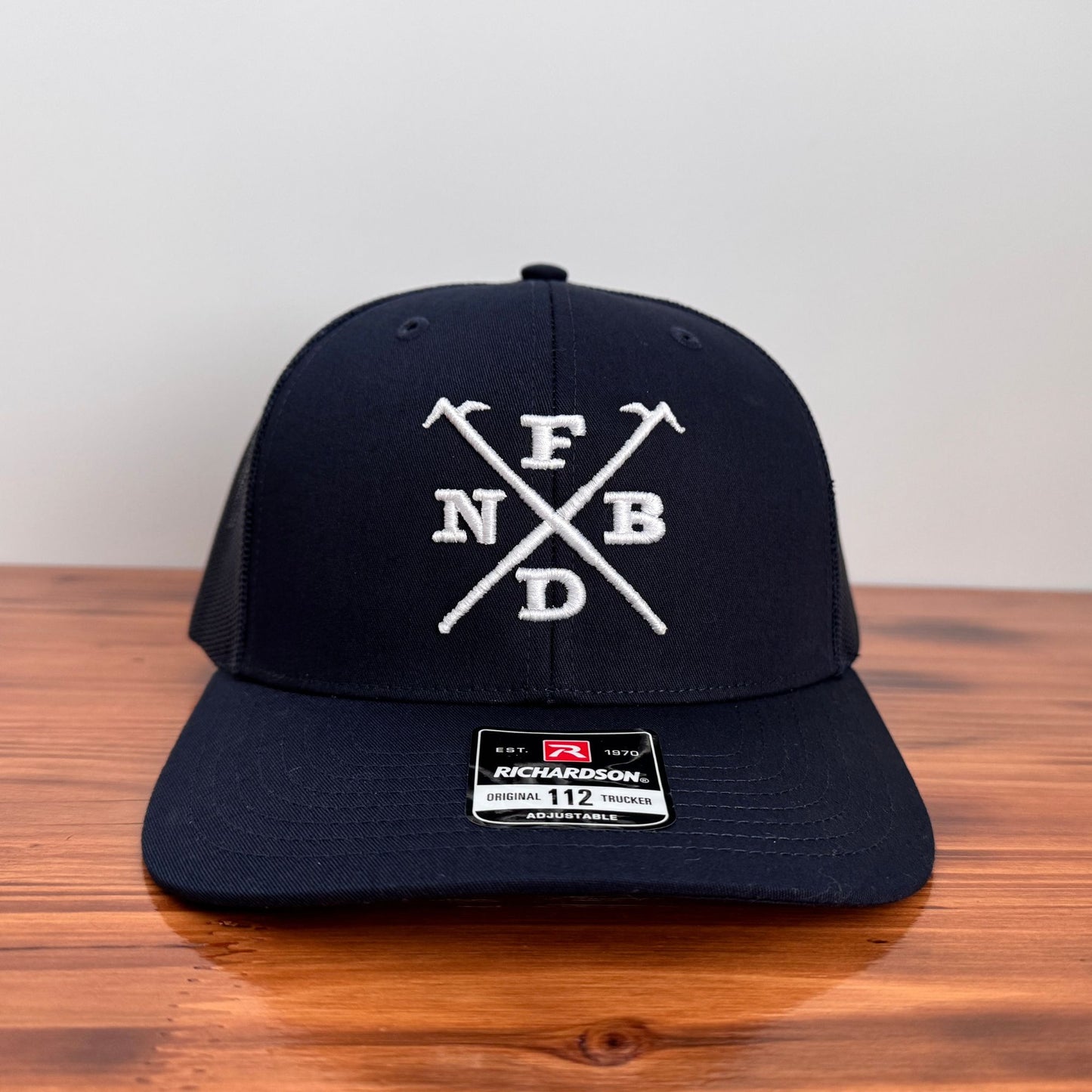 Custom Firefighter Hat (3D Puff Initials & Crossed Tools)