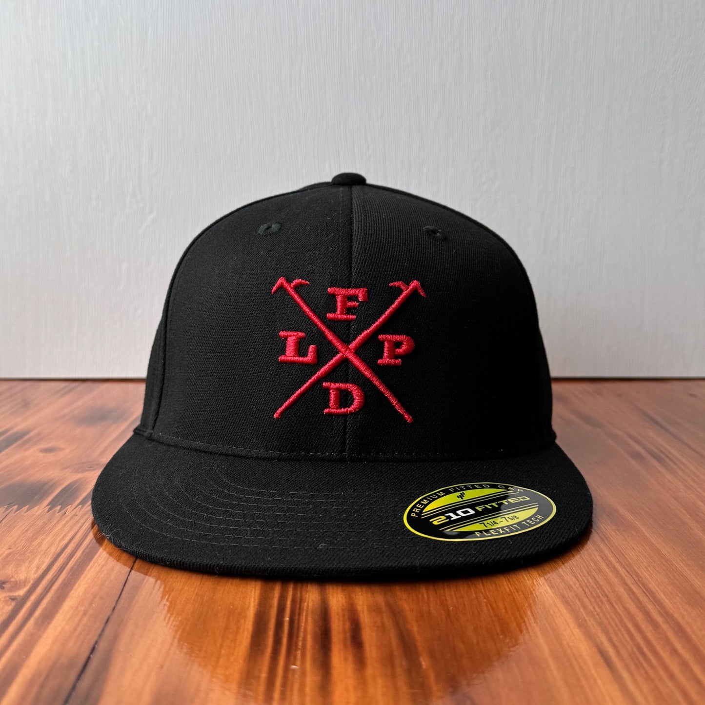 Custom Firefighter Hat (3D Puff Initials & Crossed Tools)