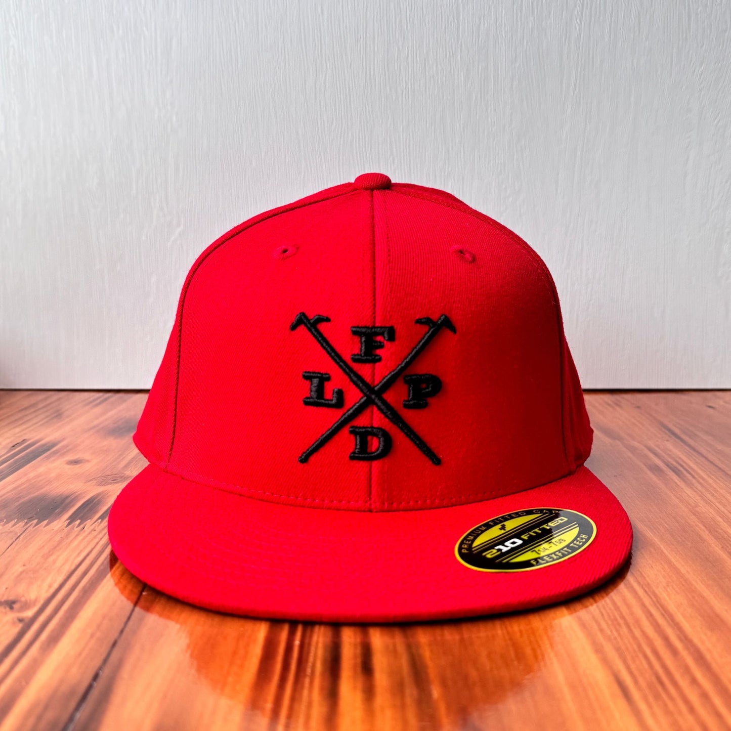 Custom Firefighter Hat (3D Puff Initials & Crossed Tools)