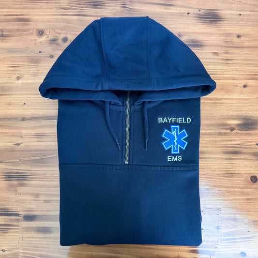 Custom EMT Hoodie – Star of Life Embroidered Sweatshirt with Custom Text