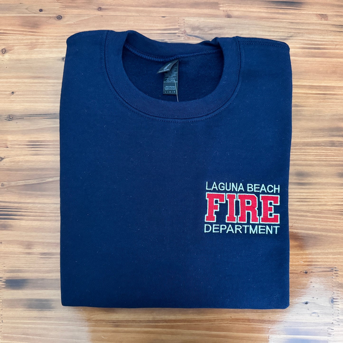 Custom Firefighter Sweatshirt (Varsity Style)