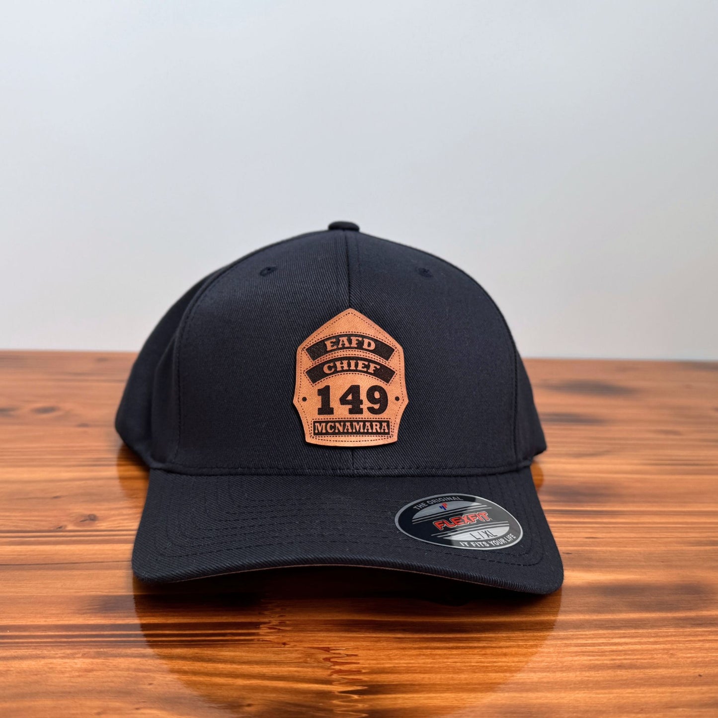 Custom Firefighter Shield Leather Patch Hat