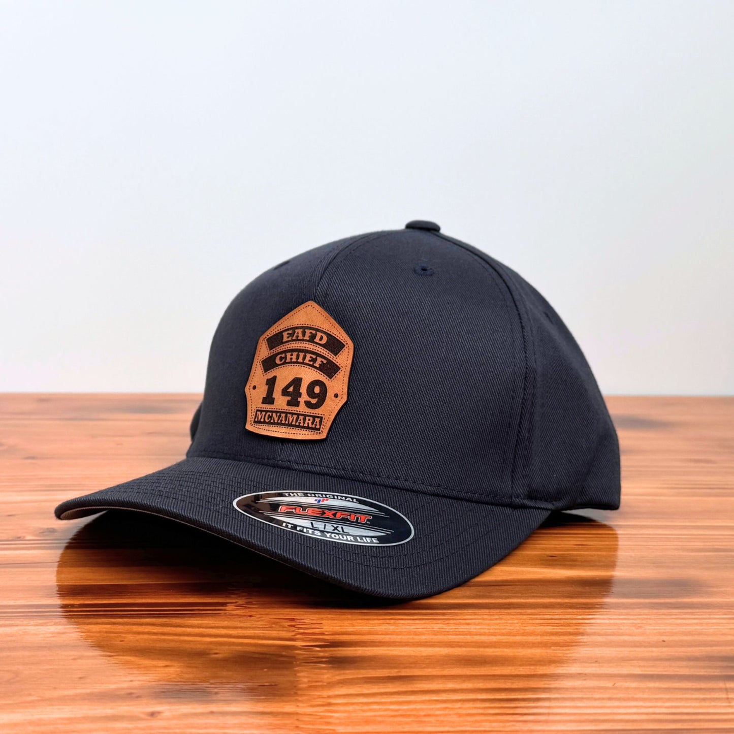 Custom Firefighter Shield Leather Patch Hat