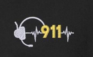 Custom 911 Dispatcher Carhartt Hoodie (Headset and Heartbeat)