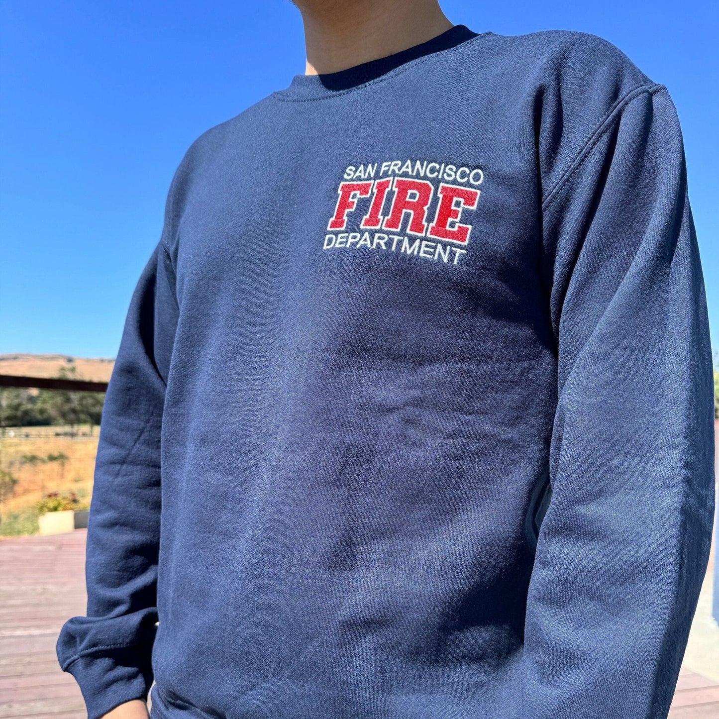 Custom Firefighter Sweatshirt (Varsity Style)
