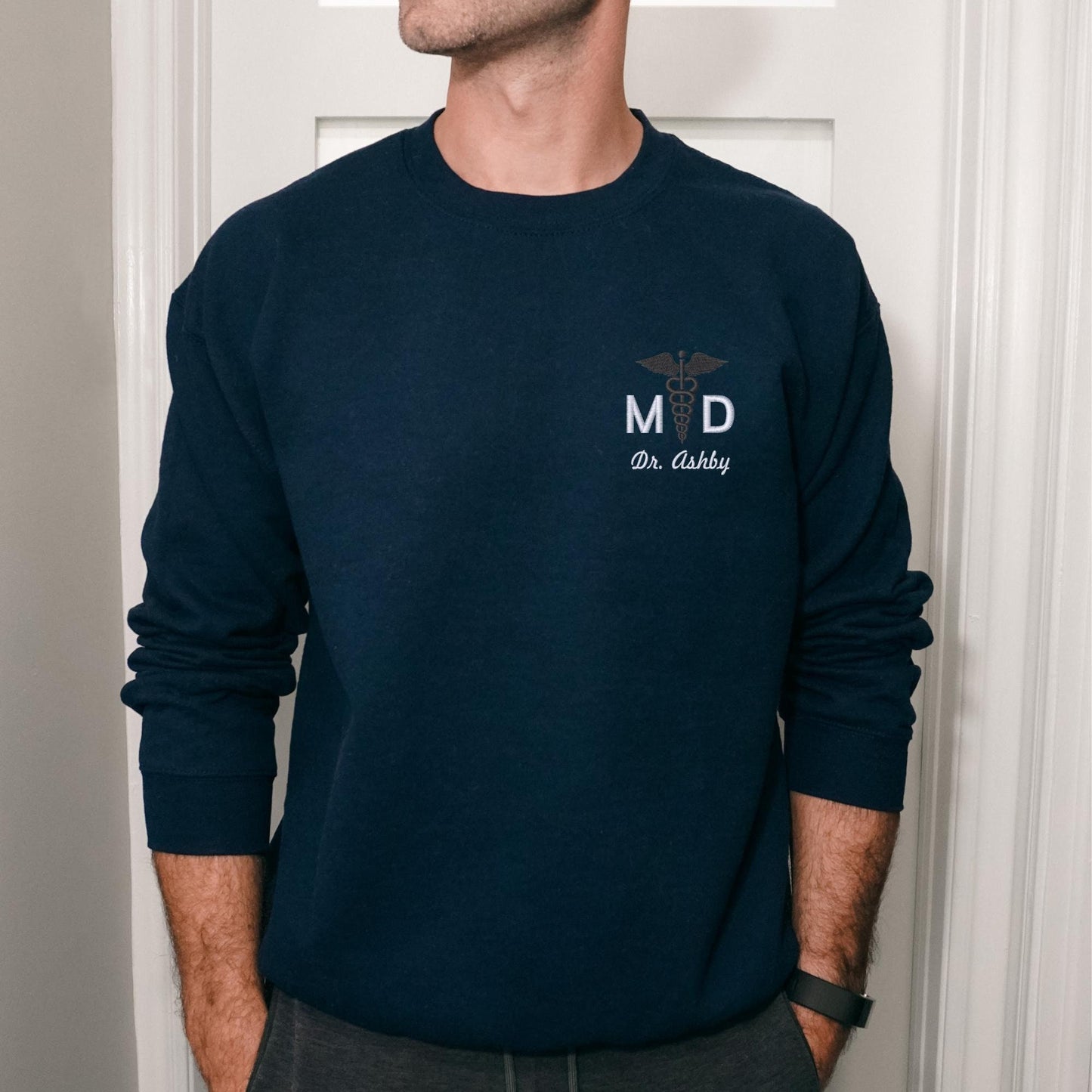 Custom Doctor Sweatshirt with Caduceus