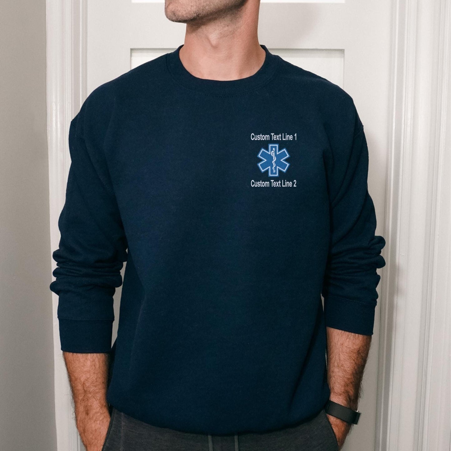 Custom EMS/Paramedic Sweatshirt with Star of Life