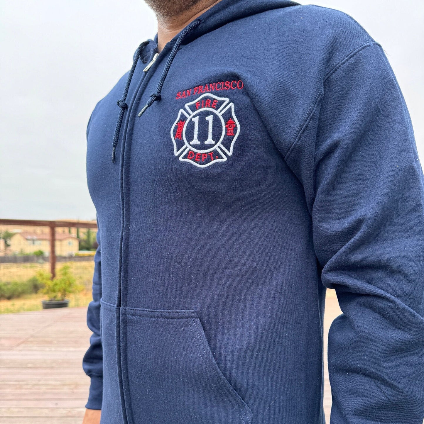 Custom Maltese Cross Firefighter Sweatshirt