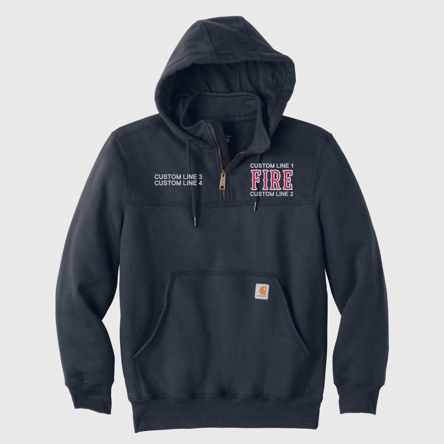 Custom Fire Department Carhartt Hoodie
