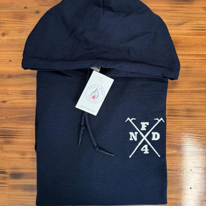 Custom Fire Department Sweatshirt (Crossed Halligan Hooks)