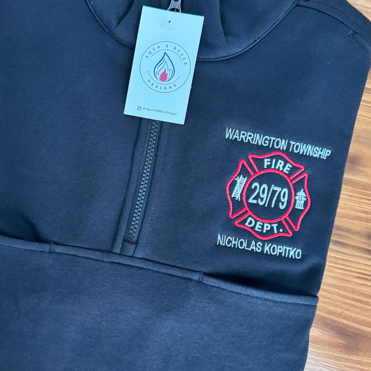 Custom Maltese Cross Firefighter Job Shirt