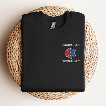 Custom First Responder Sweatshirt (Maltese and Star of Life)