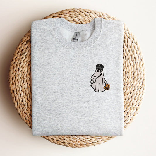 Police Officer Ghost Sweatshirt for Halloween