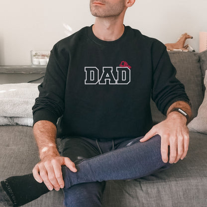 Firefighter Dad Sweatshirt with Fire Helmet