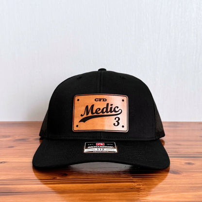 Custom Medic Leather Patch Hat