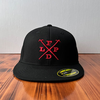 Custom Firefighter Hat (3D Puff Initials & Crossed Tools)