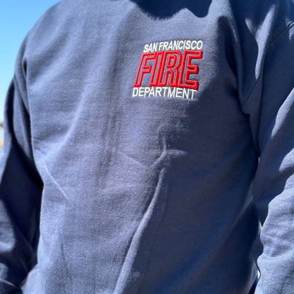 Custom Firefighter Sweatshirt (3D Puff FIRE Outline)