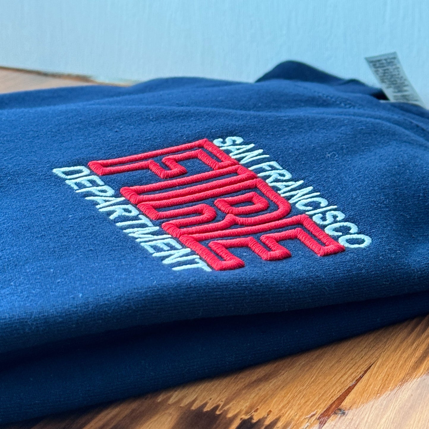 Custom Firefighter Sweatshirt (3D Puff FIRE Outline)