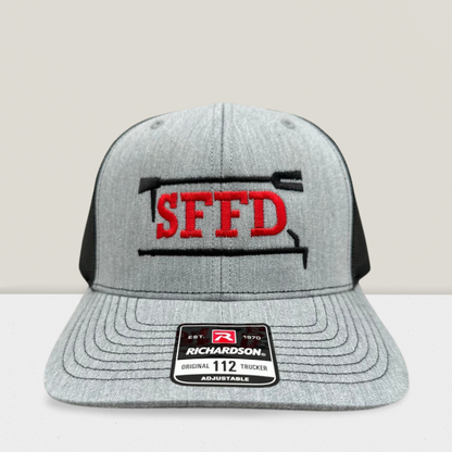 Custom Firefighter Hat with Dept. Initials and Tools
