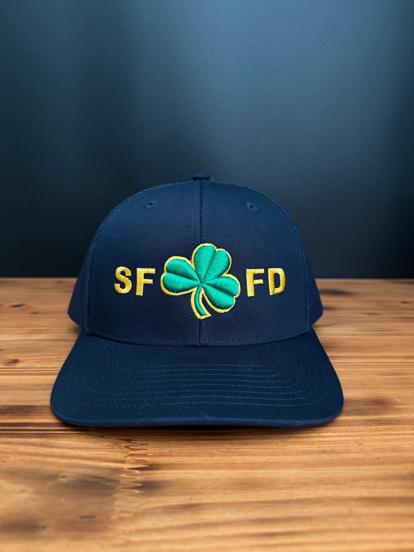 Custom Firefighter Shamrock Hat - Personalized Fire Department Initials Hat