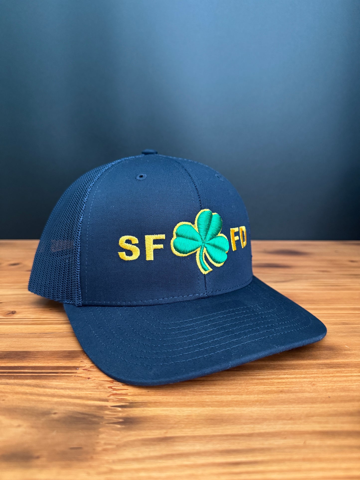 Custom Firefighter Shamrock Hat - Personalized Fire Department Initials Hat