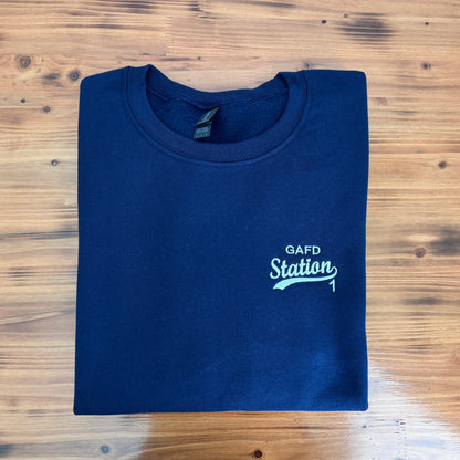 Custom Fire Department Sweatshirt (Baseball Style)