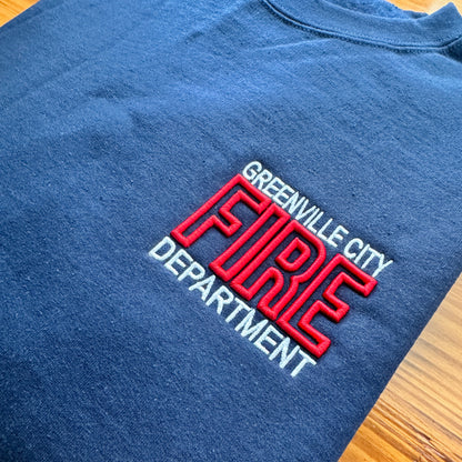 Custom Firefighter Sweatshirt (3D Puff FIRE Outline)