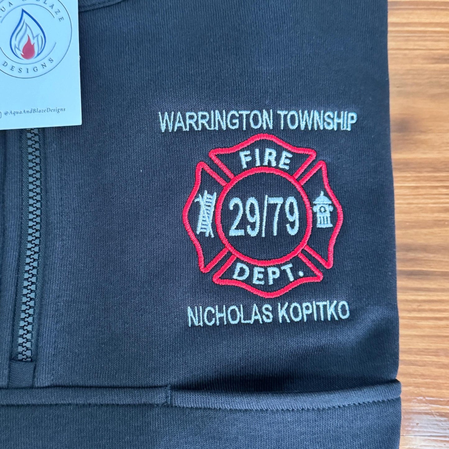 Custom Maltese Cross Firefighter Job Shirt