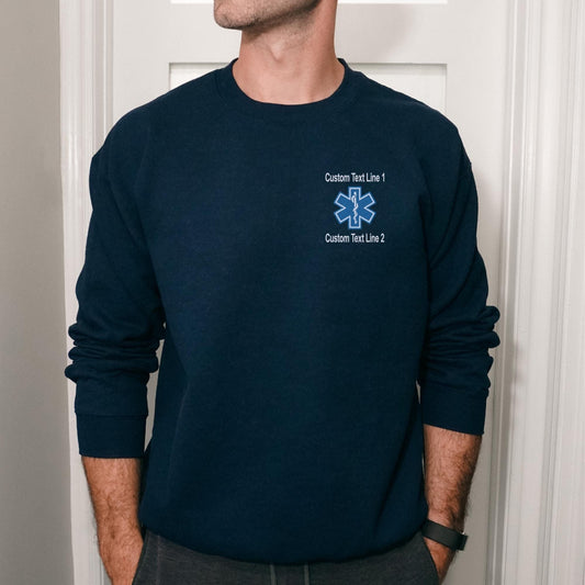 Custom EMS/Paramedic Sweatshirt with Star of Life